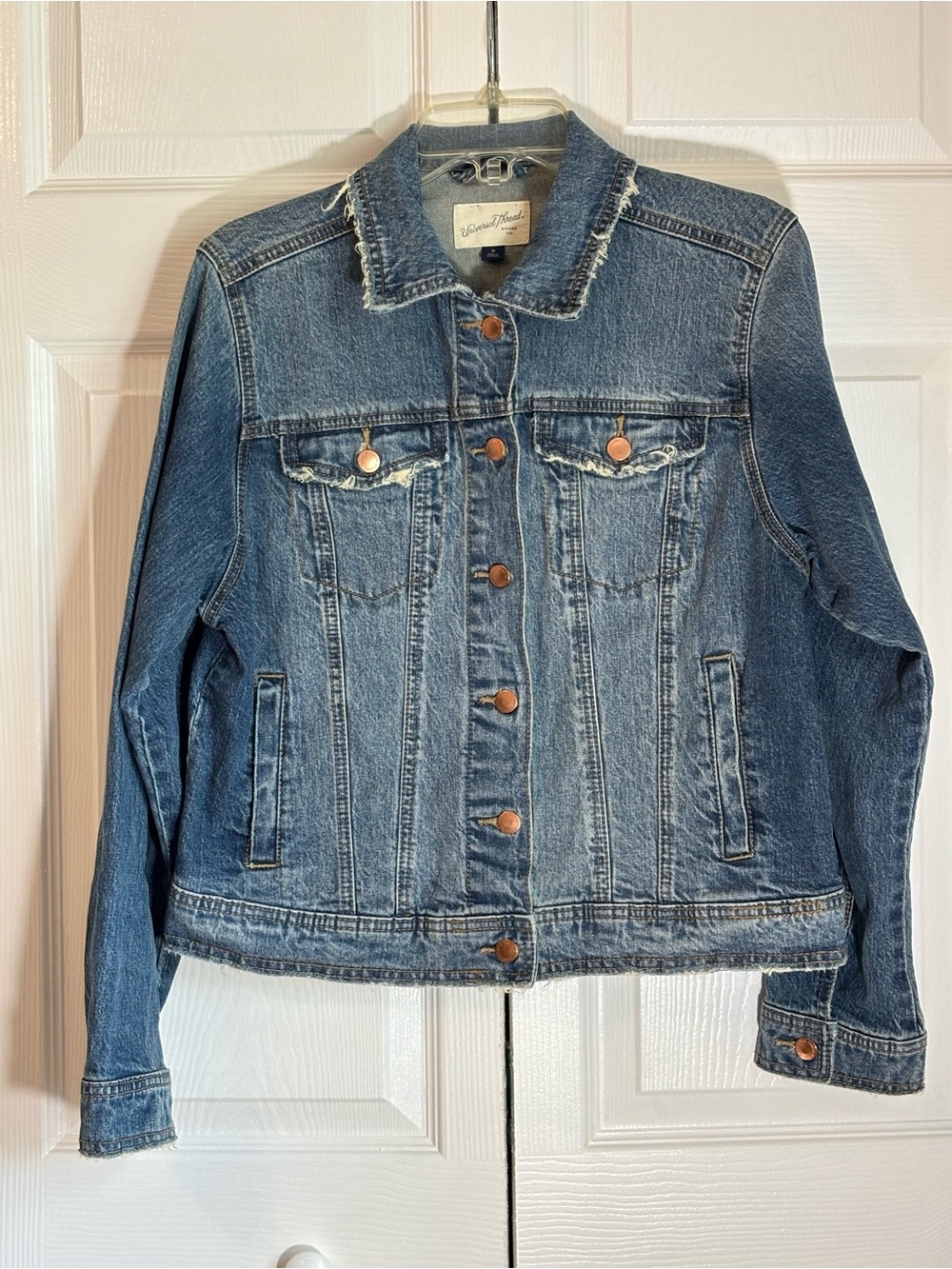 Universal Thread Blue Denim Jacket with Button Front - Picture 2 of 6